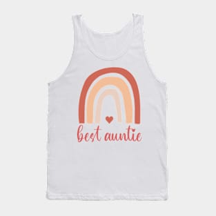 Boho Rainbow Best Auntie Tank Top